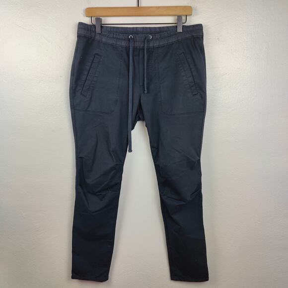 Standard James Perse Pants Womens 2 Medium Black‎ Cotton Blend Joggers Lounge - Picture 1 of 9